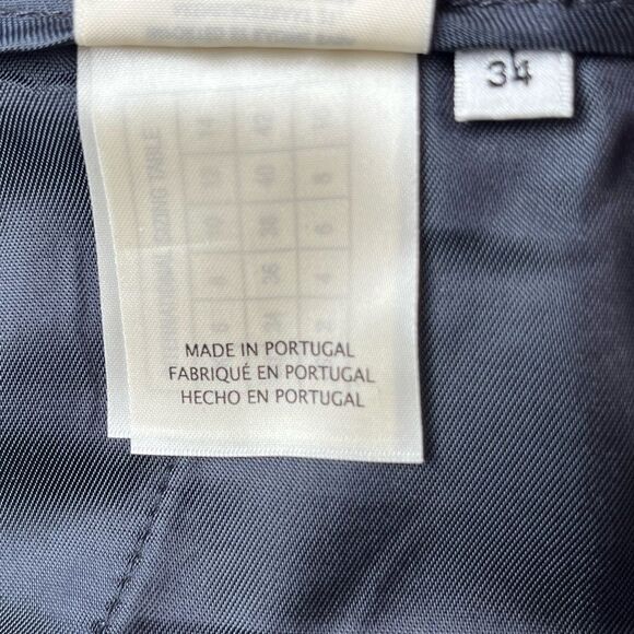 Essentiel Antwerp dark blue/white faint stitch ankle pants, zipper, cuffs, 34(2) - Picture 13 of 13